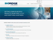 Tablet Screenshot of bioridgepharma.com